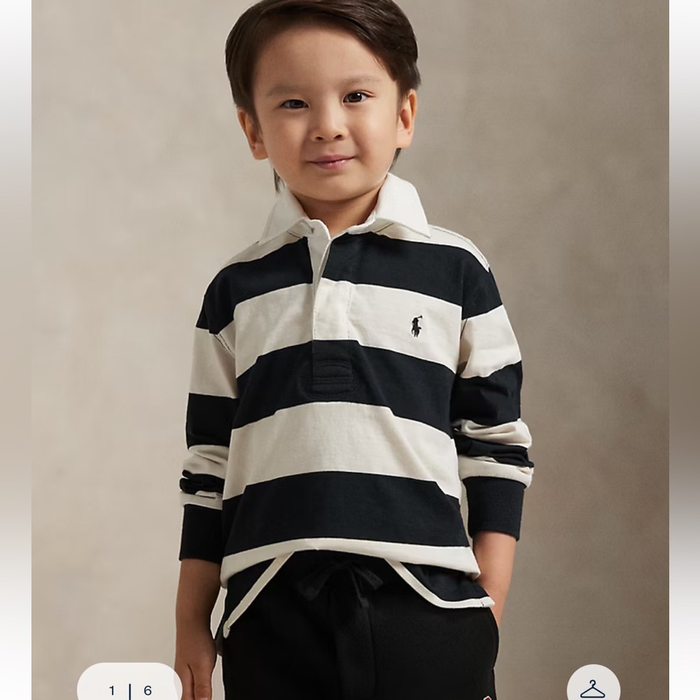 Polo by Ralph Lauren Kids Striped Rugby shirt. 3T Bundle